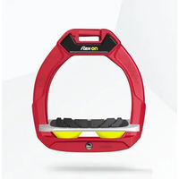 Produktbild von Flex-On Safe-On Sicherheitssteigbügel für Kinder in Rot Grau Gelb mit Grip