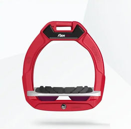 Flex-On Safe-On Sicherheitssteigbügel für Kinder in Rot/Grau/Lila mit Grip-Funktion – Bild 1 von 1