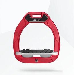 Flex-On Safe-On Sicherheitssteigbügel für Kinder in Rot/Grau mit Grip-Funktion – Bild 1 von 1