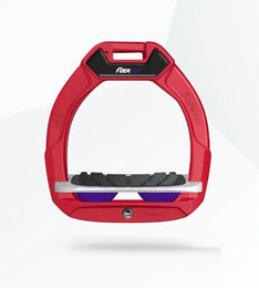 Flex-On Safe-On Sicherheitssteigbügel für Kinder in Rot Grau Violett mit Grip – Bild 1 von 1