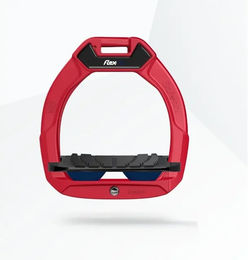 Flex-On Safe-On Sicherheitssteigbügel für Kinder in Rot/Schwarz/Marine mit Grip – Bild 1 von 1