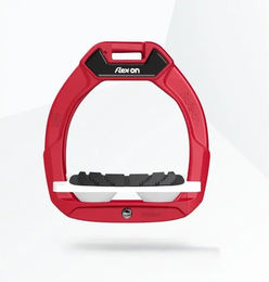 Flex-On Safe-On Sicherheitssteigbügel für Kinder in Rot/Weiß mit Grip – Bild 1 von 1