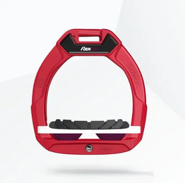 Flex-On Safe-On Sicherheitssteigbügel für Kinder in Rot Weiß Plum mit Grip-Funktion – Bild 1 von 1