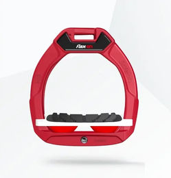 Flex-On Safe-On Sicherheitssteigbügel für Kinder in Rot-Weiß-Rot mit Grip-Funktion – Bild 1 von 1