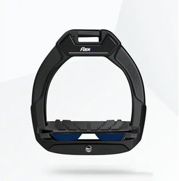 Flex-On Safe-On Sicherheitssteigbügel für Kinder in Schwarz/Schwarz/Marine mit Grip und Neigung – Bild 1 von 1