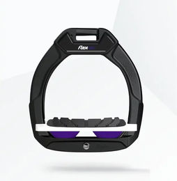 Flex-On Safe-On Sicherheitssteigbügel für Kinder in Schwarz Weiß oder Violett – Bild 1 von 1