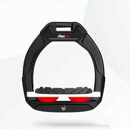 Flex-On Safe-On Sicherheitssteigbügel für Kinder in Schwarz Weiß Rot – Bild 1 von 1