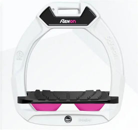 Flex-On Safe-On Sicherheitssteigbügel für Kinder in Weiß Schwarz oder Rosa – Bild 1 von 1