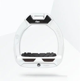 Flex-On Safe-On Sicherheitssteigbügel für Kinder in Weiß/Weiß/Braun mit Grip – Bild 1 von 1