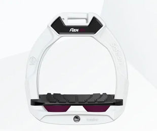 Flex-On Safe-On Sicherheitssteigbügel für Kinder mit Grip in Weiß Schwarz oder Lila – Bild 1 von 1