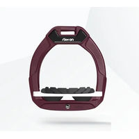 Produktbild von Flex-On Safe-On Sicherheitssteigbügel für Kinder mit Inclined Grip in Bordeaux Weiß Schwarz