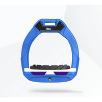 Produktbild von Flex-On Safe-On Sicherheitssteigbügel für Kinder mit Neigung und Grip in Blau Weiß Violett