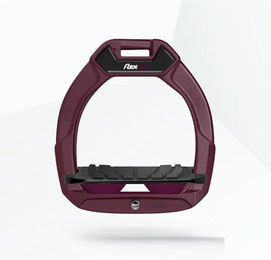 Flex-On Safe-On Sicherheitssteigbügel für Kinder mit Neigung und Grip in Bordeaux Schwarz Lila – Bild 1 von 1