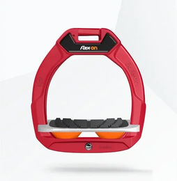 Flex-On Safe-On Sicherheitssteigbügel für Kinder mit Neigungsgriff in Rot Grau Orange – Bild 1 von 1
