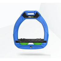 Produktbild von Flex-On Safe-On Sicherheitssteigbügel für Kinder mit schrägem Grip in Blau Schwarz Grün