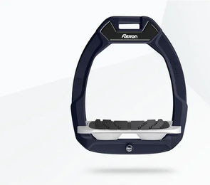 Flex-On Safe-On Sicherheitssteigbügel für Pferde aus Aluminium in Grau/Weiß mit Grip-Funktion – Bild 1 von 1