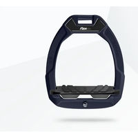 Produktbild von Flex-On Safe-On Sicherheitssteigbügel für Pferde aus Aluminium in Schwarz/Anthrazit mit Grip und Neigung