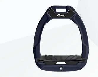 Flex-On Safe-On Sicherheitssteigbügel für Pferde aus Aluminium in Schwarz mit Grip-Funktion – Bild 1 von 1