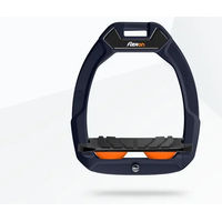 Produktbild von Flex-On Safe-On Sicherheitssteigbügel für Pferde aus Aluminium in Schwarz-Orange