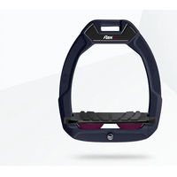 Produktbild von Flex-On Safe-On Sicherheitssteigbügel für Pferde aus Aluminium in Schwarz/Pflaume mit Grip-Funktion