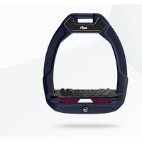 Produktbild von Flex-On Safe-On Sicherheitssteigbügel für Pferde aus Aluminium in Schwarz/Plum mit Ultra Grip Technologie