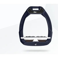 Produktbild von Flex-On Safe-On Sicherheitssteigbügel für Pferde aus Aluminium in Weiß/Braun mit Ultra Grip