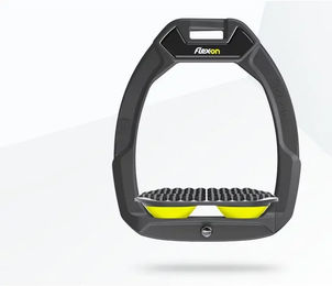Flex-On Safe-On Sicherheitssteigbügel für Pferde Endurance Anthrazit Grau Gelb – Bild 1 von 1