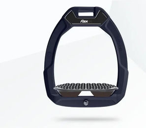Flex-On Safe-On Sicherheitssteigbügel für Pferde Endurance Marine Grau Braun – Bild 1 von 1