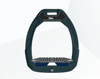 Flex-On Safe-On Sicherheitssteigbügel für Pferde in Grün Grau Marine – Bild 1 von 1