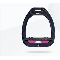 Produktbild von Flex-On Safe-On Sicherheitssteigbügel für Pferde in Marine Schwarz Rosa mit Grip-Funktion