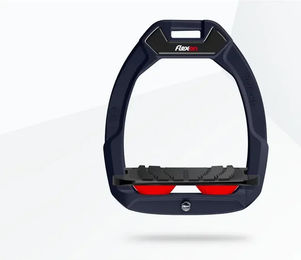 Flex-On Safe-On Sicherheitssteigbügel für Pferde in Marine Schwarz Rot mit Grip – Bild 1 von 1