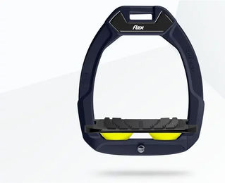 Flex-On Safe-On Sicherheitssteigbügel für Pferde in Rot Schwarz Gelb mit Grip-Funktion – Bild 1 von 1