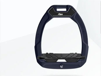 Flex-On Safe-On Sicherheitssteigbügel für Pferde in Rot/Schwarz mit Grip-Funktion – Bild 1 von 1