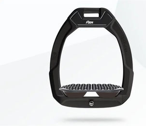 Flex-On Safe-On Sicherheitssteigbügel für Pferde in Schwarz Grau Braun – Bild 1 von 1