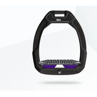 Produktbild von Flex-On Safe-On Sicherheitssteigbügel für Pferde in Schwarz Grau Violett