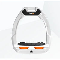 Produktbild von Flex-On Safe-On Sicherheitssteigbügel für Pferde in Weiß/Weiß/Orange mit Grip-Funktion