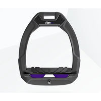 Produktbild von Flex-On Safe-On Sicherheitssteigbügel für Pferde mit Grip in Anthrazit Schwarz Violett
