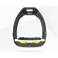 Produktbild von Flex-On Safe-On Sicherheitssteigbügel für Pferde mit Grip in Anthrazit Weiß Gelb