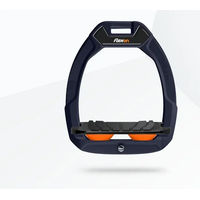 Produktbild von Flex-On Safe-On Sicherheitssteigbügel für Pferde mit Grip in Blau Schwarz Orange