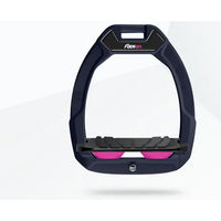 Produktbild von Flex-On Safe-On Sicherheitssteigbügel für Pferde mit Grip in Blau Schwarz Rosa