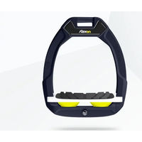 Produktbild von Flex-On Safe-On Sicherheitssteigbügel für Pferde mit Grip in Blau Weiß Gelb