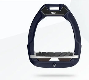 Flex-On Safe-On Sicherheitssteigbügel für Pferde mit Grip in Braun/Grau/Braun – Bild 1 von 1