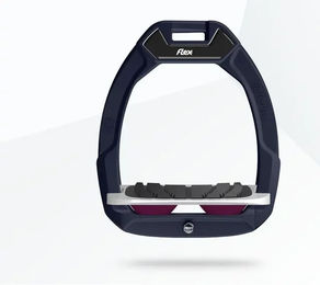 Flex-On Safe-On Sicherheitssteigbügel für Pferde mit Grip in Braun Grau oder Plum – Bild 1 von 1