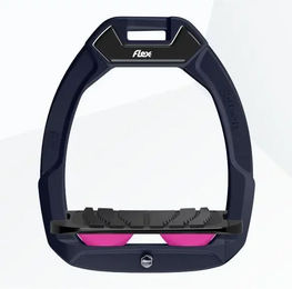 Flex-On Safe-On Sicherheitssteigbügel für Pferde mit Grip in Grün, Schwarz oder Rosa – Bild 1 von 1