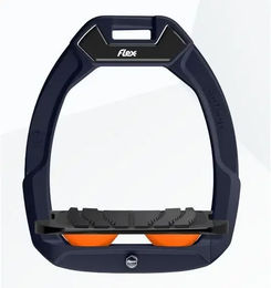 Flex-On Safe-On Sicherheitssteigbügel für Pferde mit Grip in Grün Schwarz Orange – Bild 1 von 1