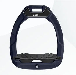 Flex-On Safe-On Sicherheitssteigbügel für Pferde mit Grip in Grün/Schwarz/Schwarz – Bild 1 von 1