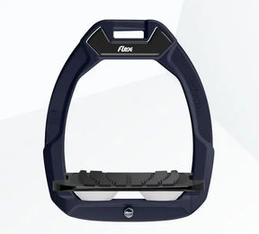 Flex-On Safe-On Sicherheitssteigbügel für Pferde mit Grip in Grün Schwarz Weiß – Bild 1 von 1