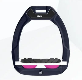 Flex-On Safe-On Sicherheitssteigbügel für Pferde mit Grip in Grün Weiß oder Rosa – Bild 1 von 1