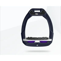 Produktbild von Flex-On Safe-On Sicherheitssteigbügel für Pferde mit Grip in Marine Grau Violett