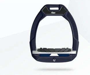 Flex-On Safe-On Sicherheitssteigbügel für Pferde mit Grip in Rot/Grau/Marine – Bild 1 von 1